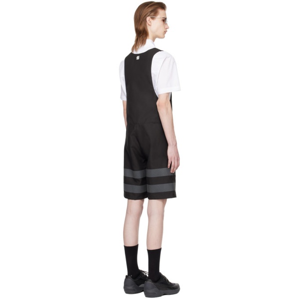  Olly Shinder Black Reflective Overalls 241077M193005