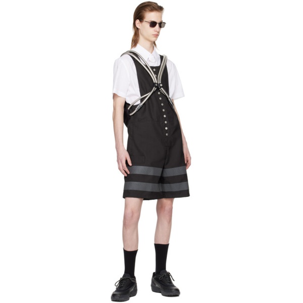  Olly Shinder Black Reflective Overalls 241077M193005