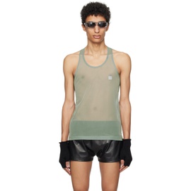 Olly Shinder Green Racer Back Tank Top 241077M214002