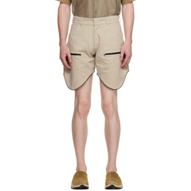Olly Shinder Beige Scout Shorts 232077M193000