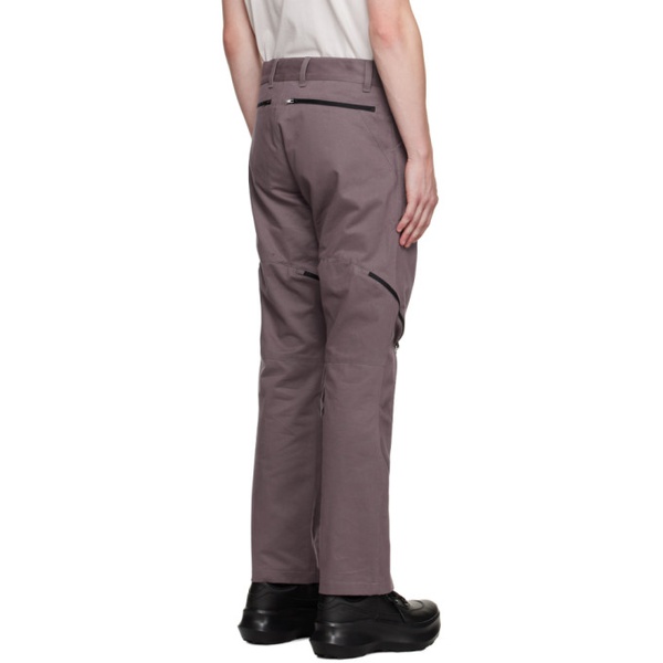  Olly Shinder Purple Tri Zip Cargo Pants 232077M188000