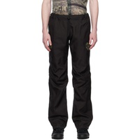 Olly Shinder Black Reverse Welded Trousers 231077M191001