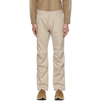 Olly Shinder Beige Zip Trousers 232077M191003