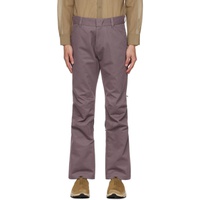 Olly Shinder Purple Zip Trousers 232077M191004