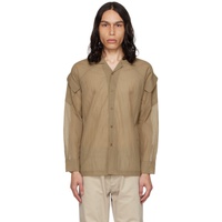 Olly Shinder Beige Sheer Shirt 232077M192002