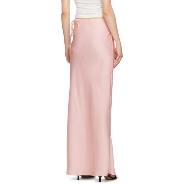  Ol?nich Pink Floral Cutout Maxi Skirt 241958F093000