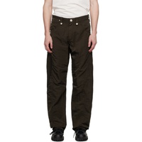 Omar Afridi Brown Twisted Trousers 232036M186000