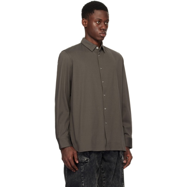  Omar Afridi Gray Button Shirt 241036M192002