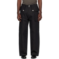 Omar Afridi Gray Flap Trousers 241036M191003