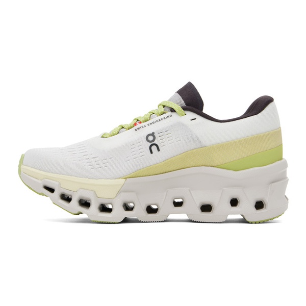  White & Green Cloudmonster 2 Sneakers 241585F128015