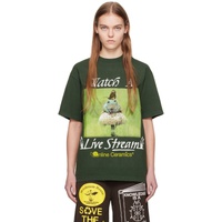 온라인 세라믹스 Online Ceramics Green Watch A Live Stream T-Shirt 241745F110009