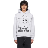 온라인 세라믹스 Online Ceramics Gray Happy Star Hoodie 241745M202010