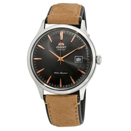Orient MEN'S Bambino Version 4 Suede (Leather Backed) Grey Dial FAC08003A0