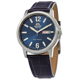Orient MEN'S Classic Leather Blue Dial Watch RA-AA0C05L19B