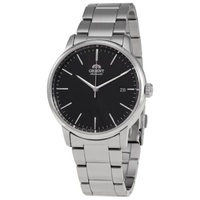 Orient MEN'S Classic Stainless Steel Black Dial Watch RA-AC0E01B10B