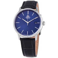 Orient MEN'S Contemporary Leather Blue Dial Watch RA-AC0E04L10B