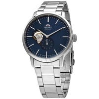 Orient MEN'S Contemporary Stainless Steel Blue (Open Heart) Dial Watch RA-AR0101L10B