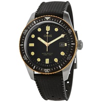 Oris MEN'S Divers Sixty-Five Rubber Black Dial Watch 01 733 7720 4354-07 4 21 18
