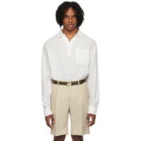 Orlebar Brown 오프화이트 Off-White Shanklin Shirt 242314M192001