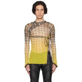 오토링거 Ottolinger Yellow Wrap Long Sleeve T-Shirt 232016M213000