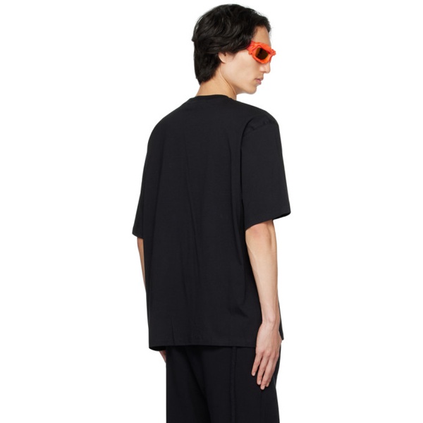  오토링거 Ottolinger Black Embroidered T-Shirt 232016M213002