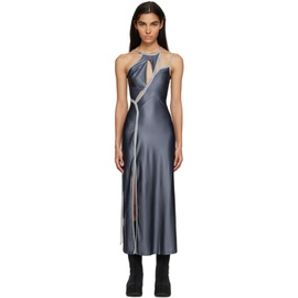 오토링거 Ottolinger Blue Strappy Maxi Dress 231016F055011