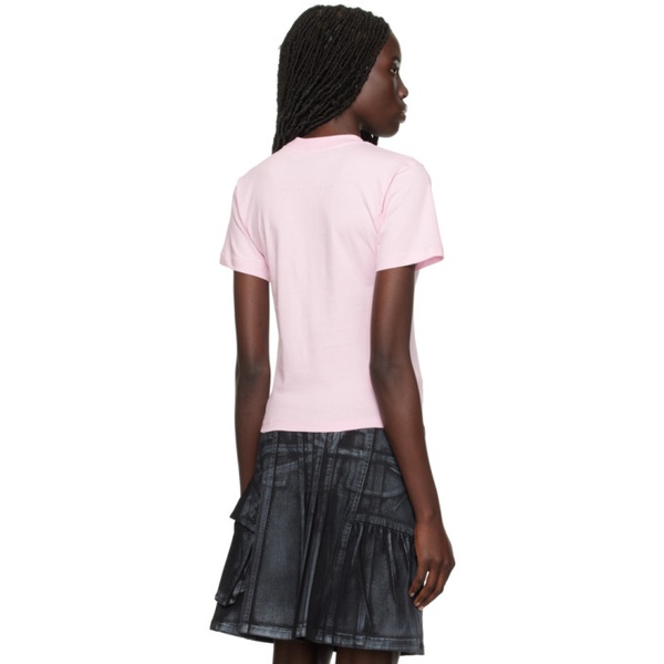  오토링거 Ottolinger Pink Otto T-Shirt 241016F110004