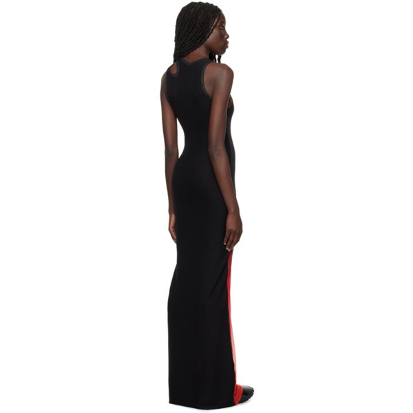  오토링거 Ottolinger Black & Red Gradient Maxi Dress 241016F055003