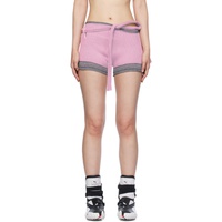 오토링거 Ottolinger Pink Fringes Shorts 241016F088002