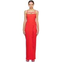 오토링거 Ottolinger Red Charmed Maxi Dress 241016F055005