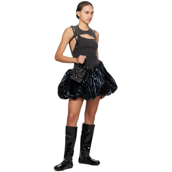  오토링거 Ottolinger Black Bubble Minidress 241016F052003