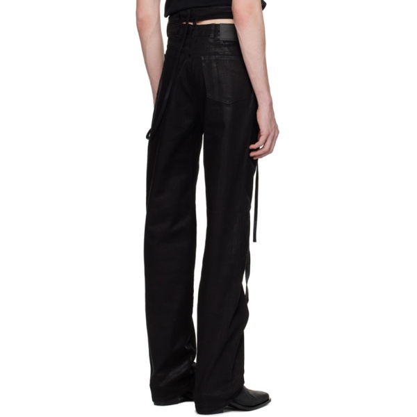  오토링거 Ottolinger SSENSE Exclusive Black Signature Wrap Jeans 241016M186005