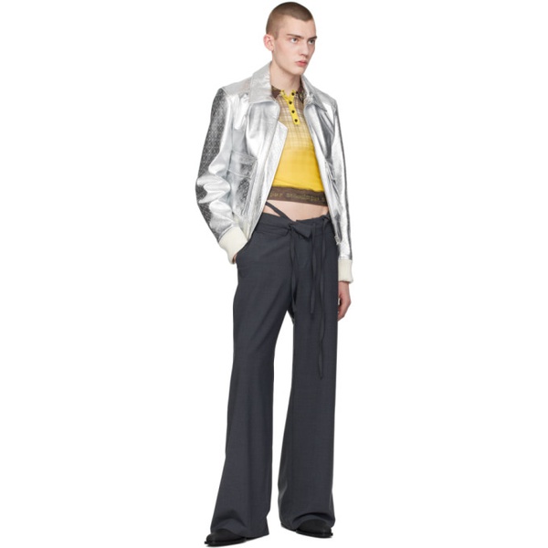  오토링거 Ottolinger SSENSE Exclusive Gray Double Fold Trousers 241016M191004