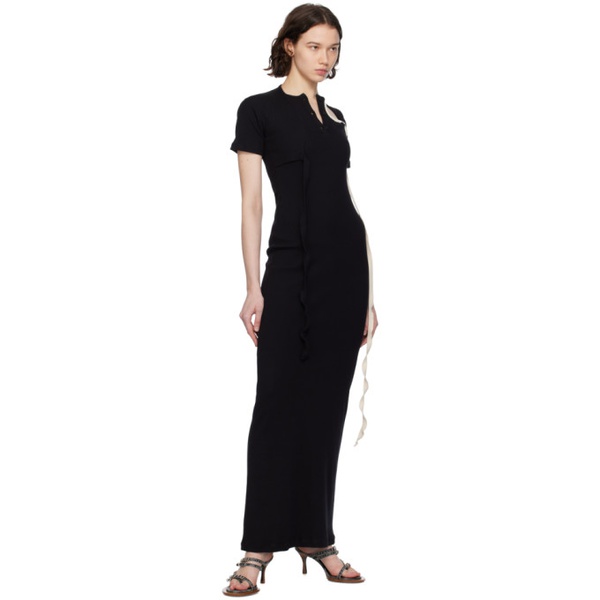  오토링거 Ottolinger SSENSE Exclusive Black Maxi Dress 241016F055000