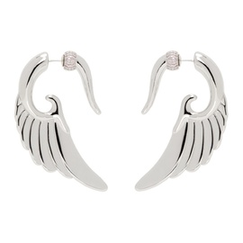 오토링거 Ottolinger Silver Wing Earrings 241016M144004