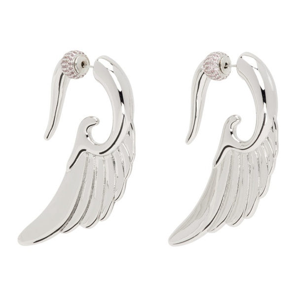  오토링거 Ottolinger Silver Wing Earrings 241016M144004