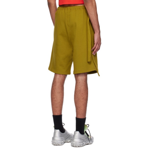  오토링거 Ottolinger Green Wrap Shorts 241016M193001