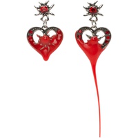 오토링거 Ottolinger Silver Dipped Heart Earrings 241016M144011