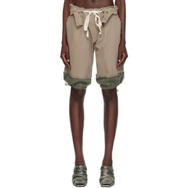 오토링거 Ottolinger Taupe Drawstring Cargo Shorts 241016F088008