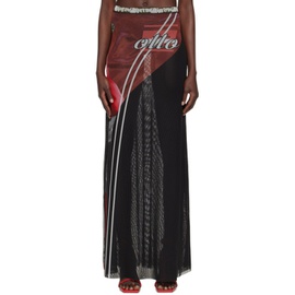 오토링거 Ottolinger Red Printed Maxi Skirt 241016F093011