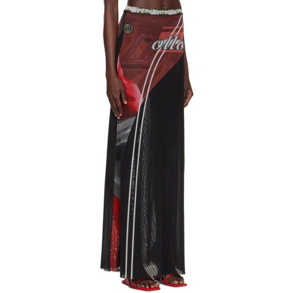  오토링거 Ottolinger Red Printed Maxi Skirt 241016F093011
