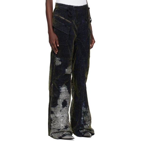  오토링거 Ottolinger Blue Print Jeans 241016F069012