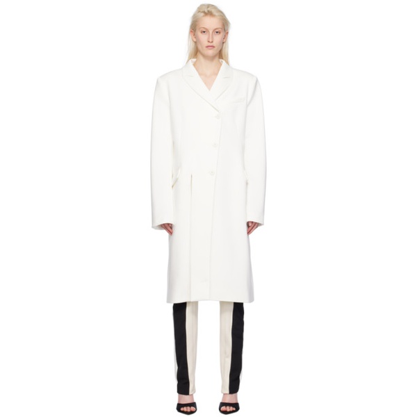  오토링거 Ottolinger 오프화이트 Off-White Split Coat 232016F059003