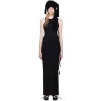 오토링거 Ottolinger Black Wrap Maxi Dress 231016F055013