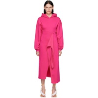 오토링거 Ottolinger Pink Hooded Midi Dress 222016F055007