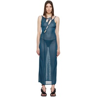 오토링거 Ottolinger Blue Strappy Maxi Dress 231016F055021