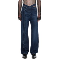 오토링거 Ottolinger Blue Wrap Jeans 232016M186001