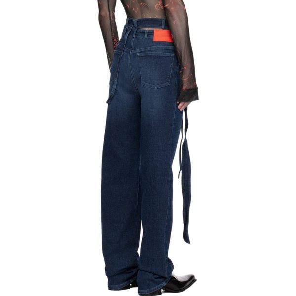  오토링거 Ottolinger Blue Wrap Jeans 232016M186001