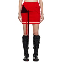 오토링거 Ottolinger Red Self-Tie Miniskirt 232016F090006