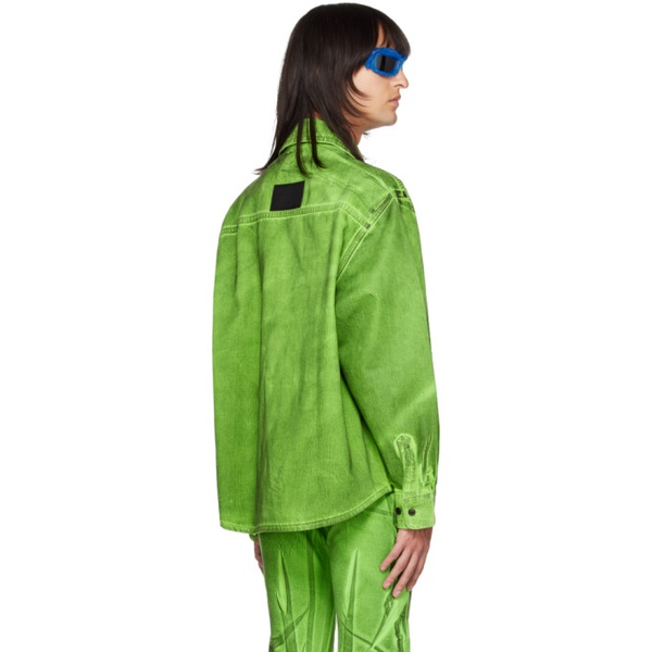  오토링거 Ottolinger Green Oversized Denim Jacket 222016M177001
